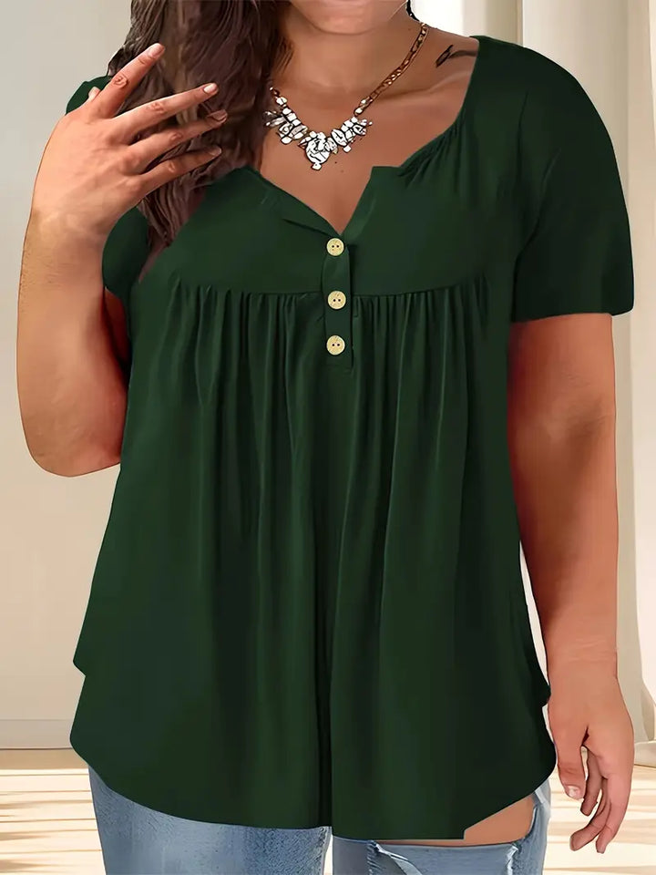 Zoey™ - Schicke Plissee-Bluse in Übergröße