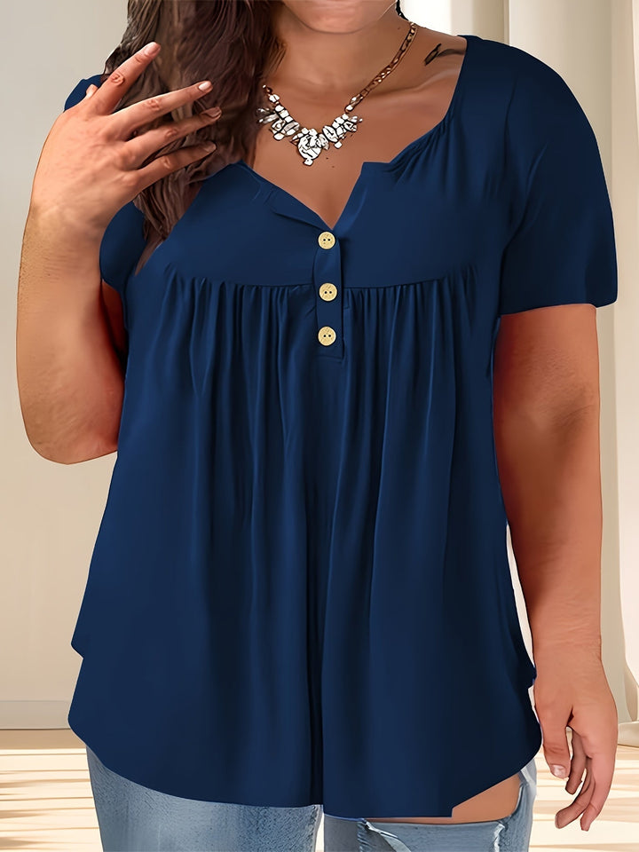 Zoey™ - Schicke Plissee-Bluse in Übergröße