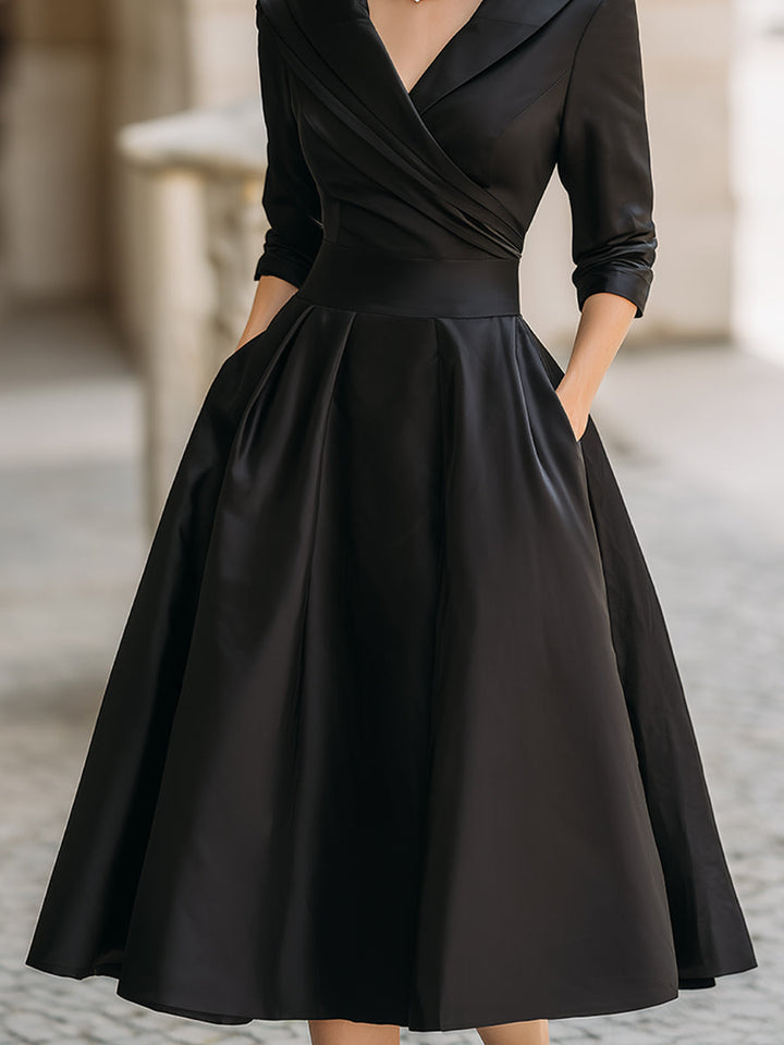 CLAIRE – ELEGANTES MIDI-KLEID IM WICKELSTIL