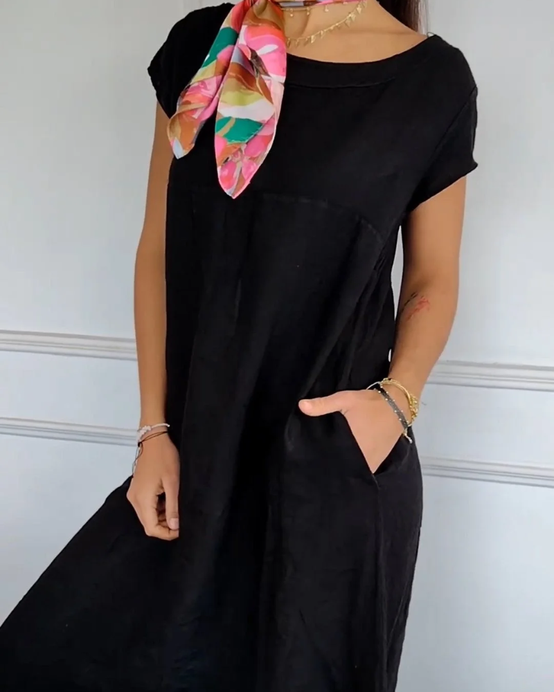 Brenna™ – Lässiges Baumwollkleid