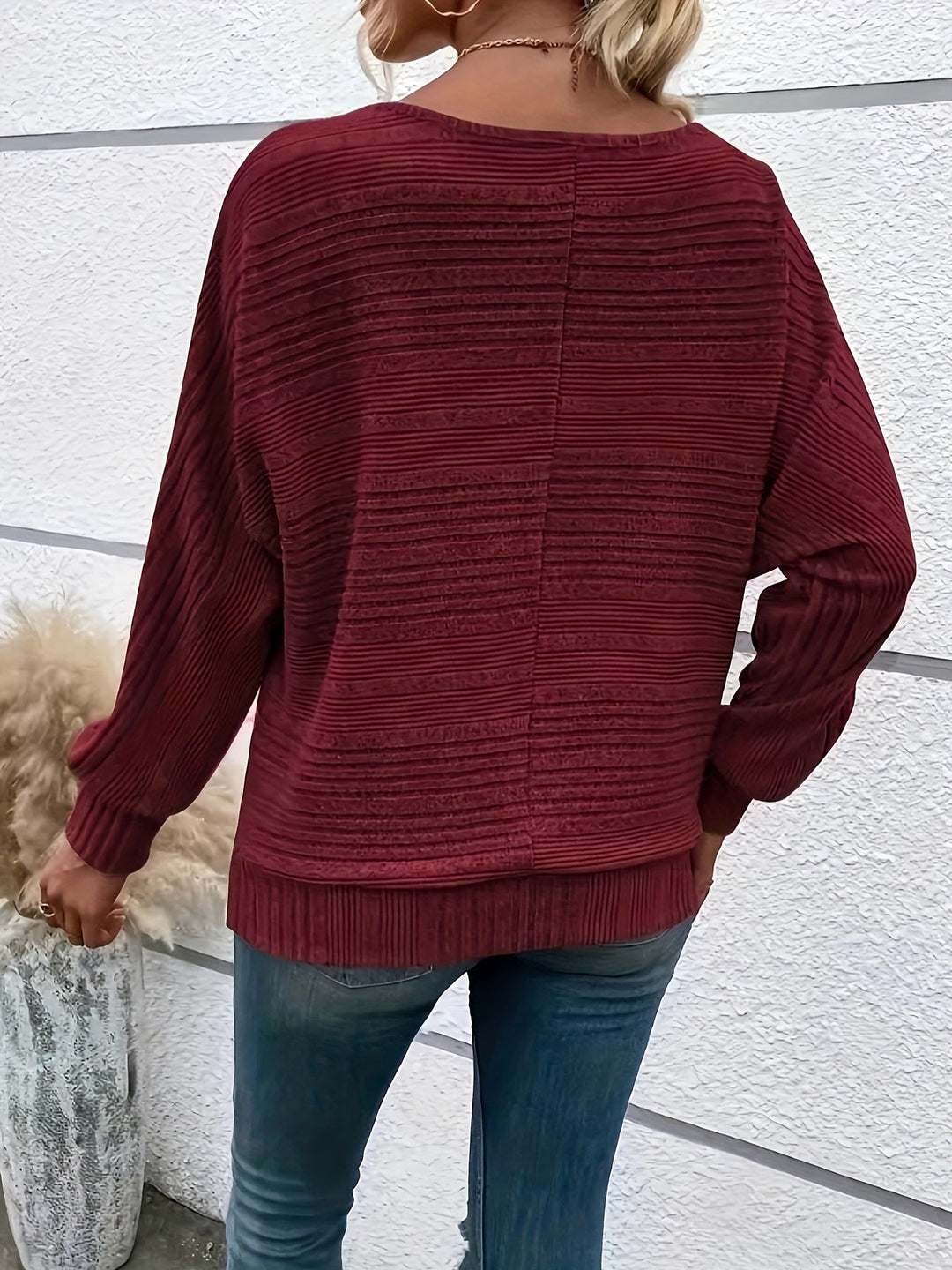 Sabine™ - Gemütlicher Pullover mit Fledermausärmeln