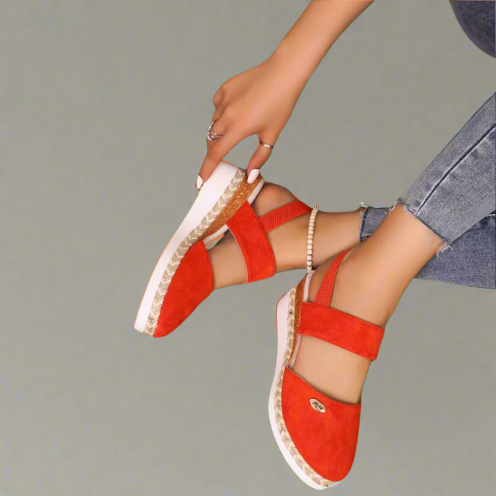 Gitta | Plus-Size Wedge Sandalen – Bequem und Vielseitig