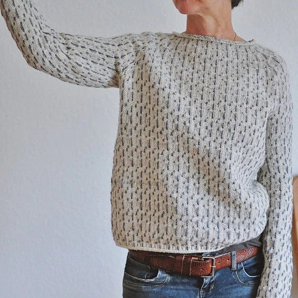 Kristine™ - Gemütlicher Textur Strickpullover