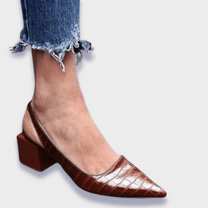Heidi | Premium Synthetikleder Orthopädische Pumps