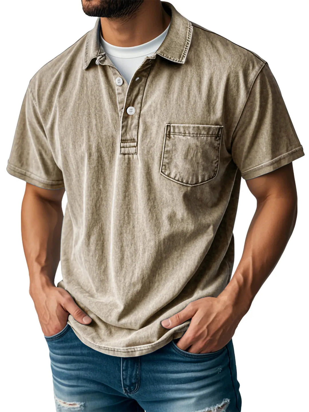 Sebastien™ - Herren Casual Vintage Polo-Shirt