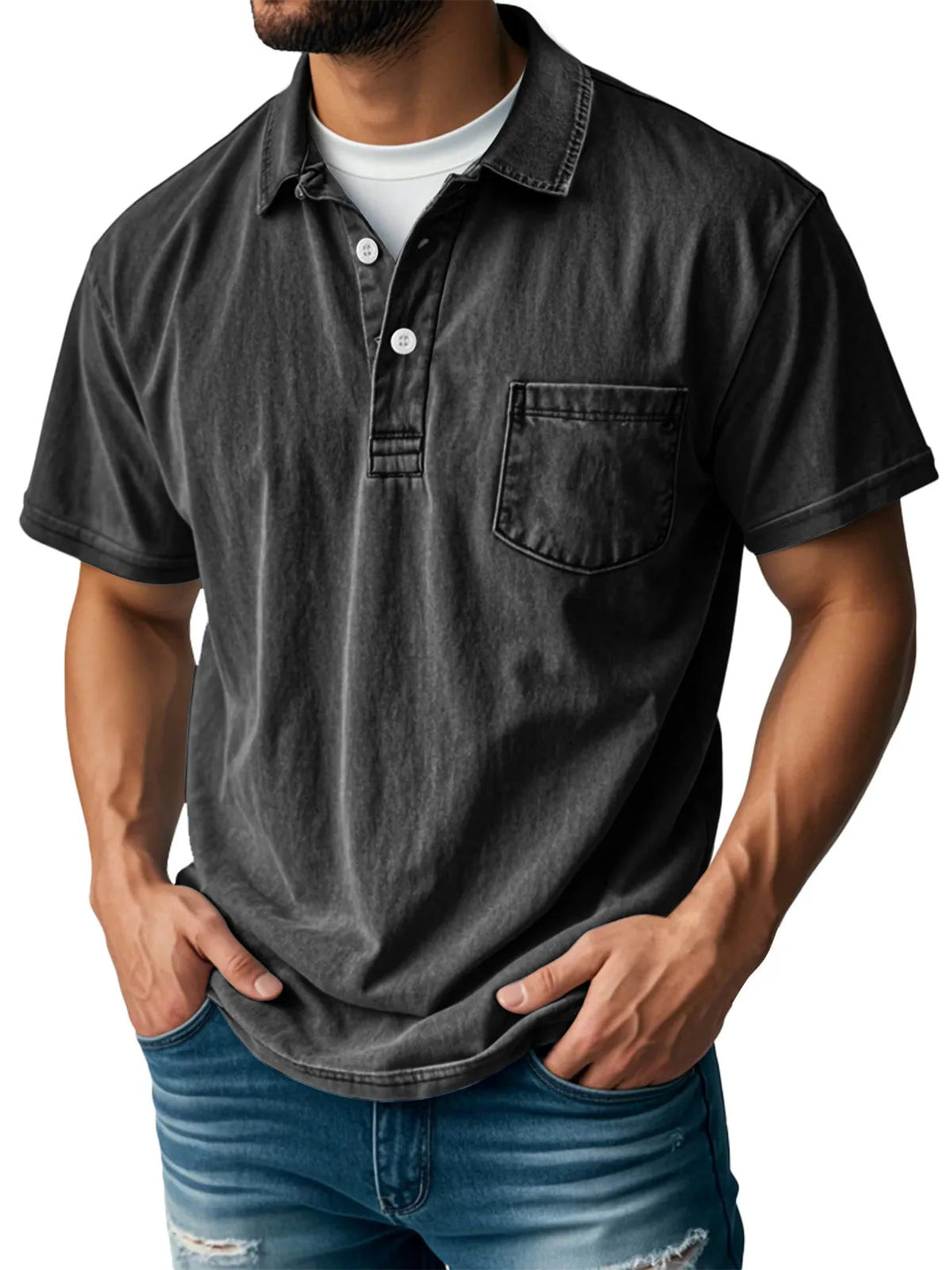 Sebastien™ - Herren Casual Vintage Polo-Shirt