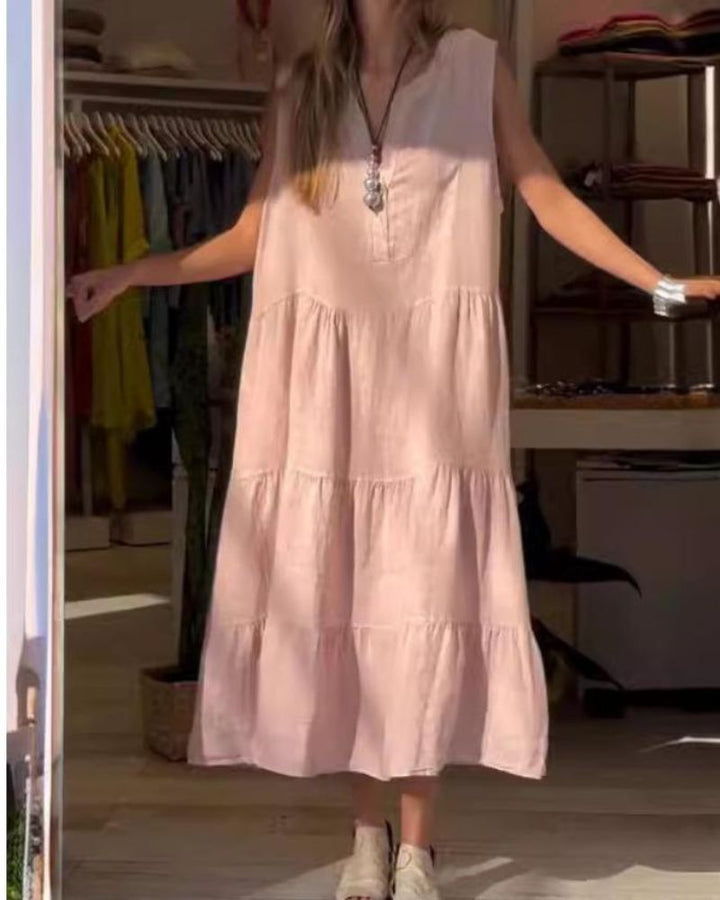 Aromea™ - Ärmelloses Leinenkleid