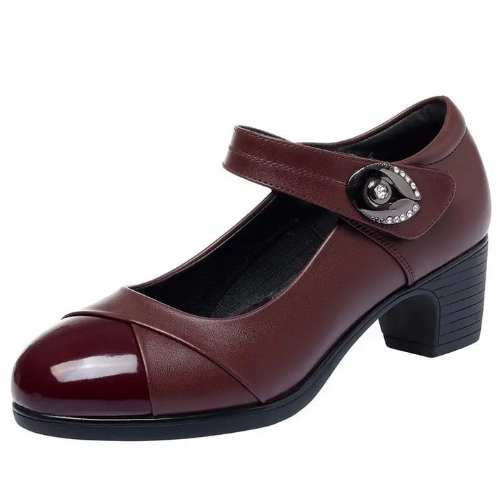 Millie™ - Damen Schuhe mit runder Spitze aus Leder