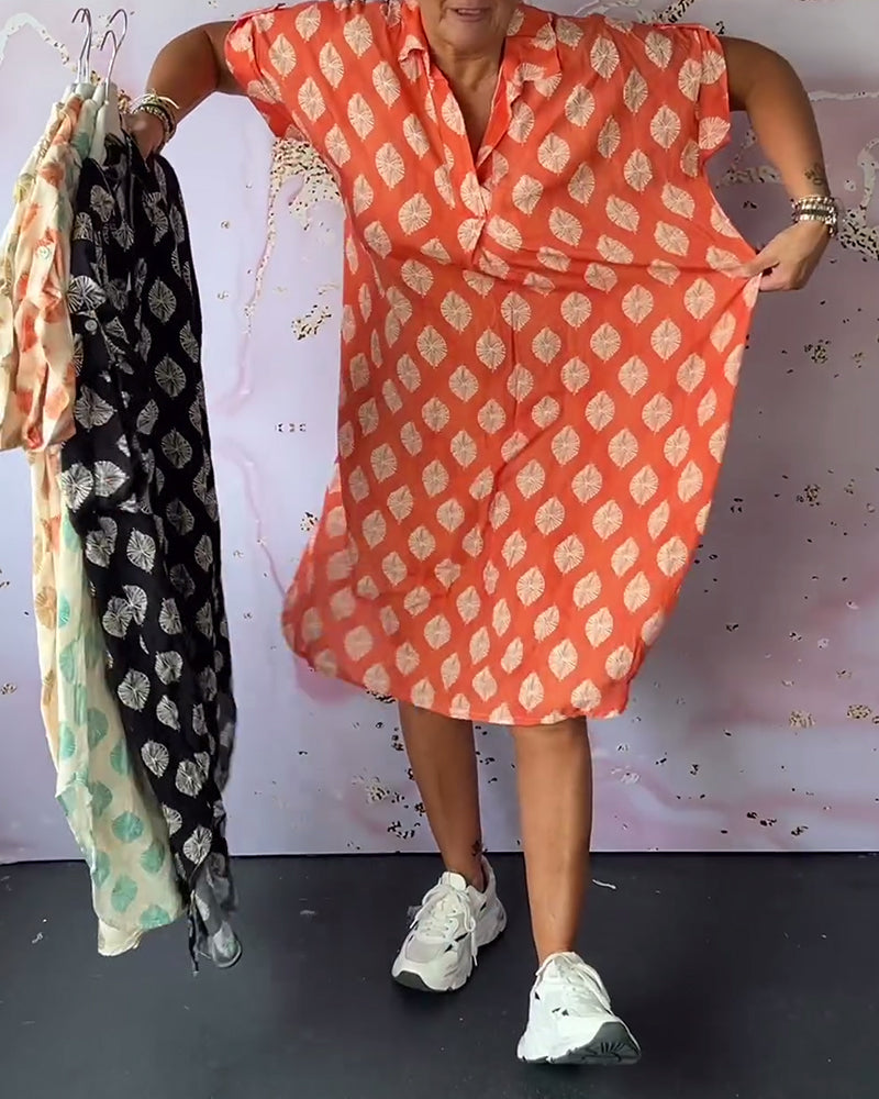 Liora™ - Damen Frühlingskleid mit Revers