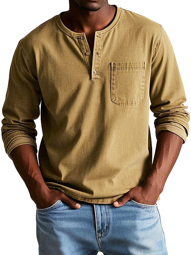 Ellis™ - Vintage Henley Shirt