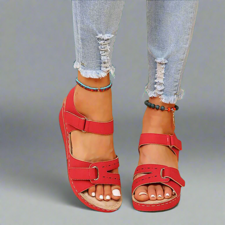 Gudula | Stilvolle Orthopädische Sandalen Aus Luxuriösen Weichen Materialien Für Bequeme Sommermode