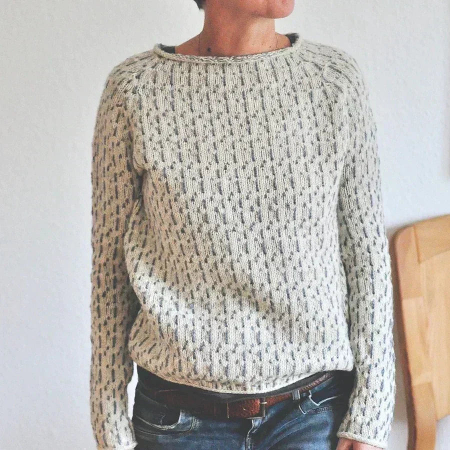 Kristine™ - Gemütlicher Textur Strickpullover