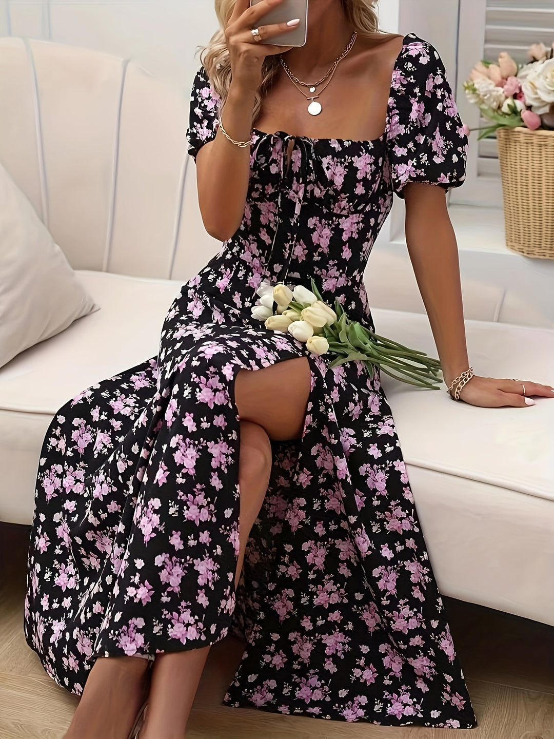 Mirella™ | Feminin floral Kleid