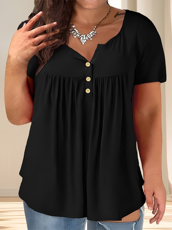 Zoey™ - Schicke Plissee-Bluse in Übergröße