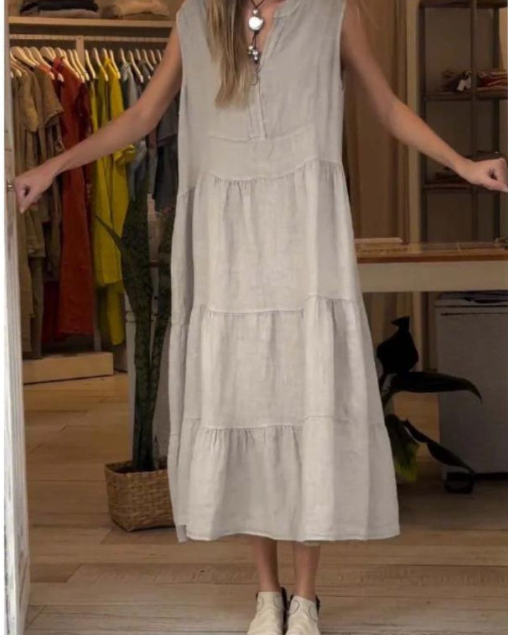Aromea™ - Ärmelloses Leinenkleid