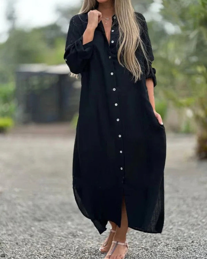 Bianca™ - Bequemes italienisches Baumwollkleid