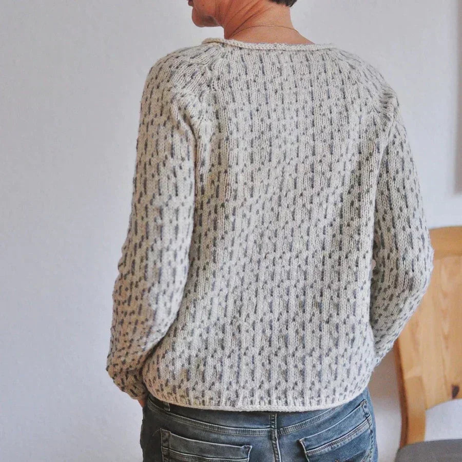 Kristine™ - Gemütlicher Textur Strickpullover