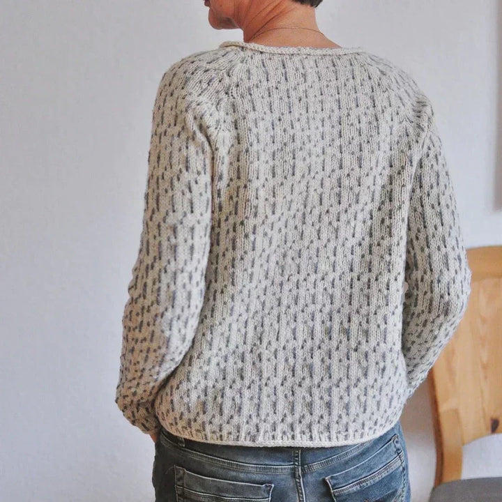 Kristine™ - Gemütlicher Textur Strickpullover