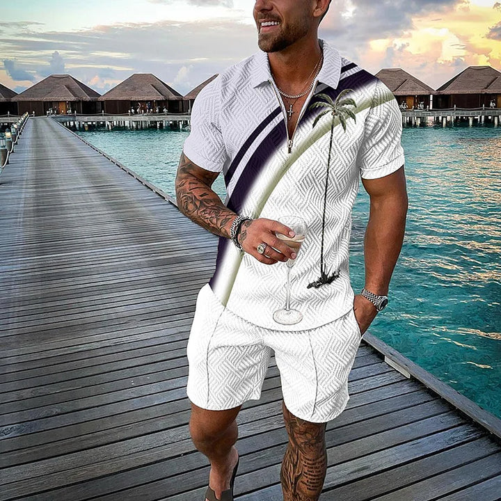 MAX | TROPICANA POLOSHIRT- & SHORTS-SET