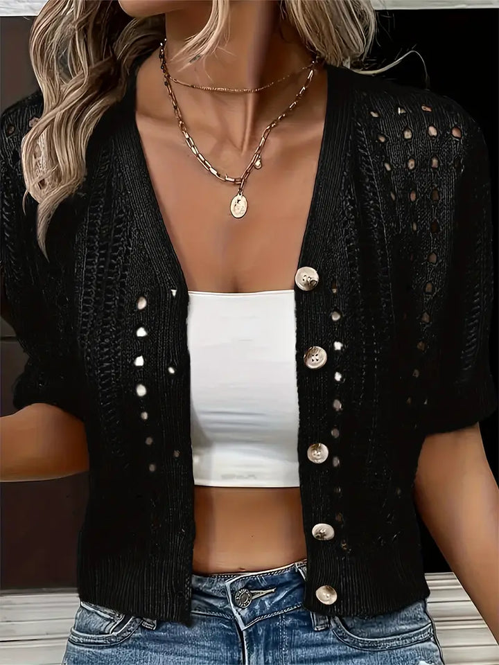 Kendall™ - Trendy Kurzarm-Cardigan