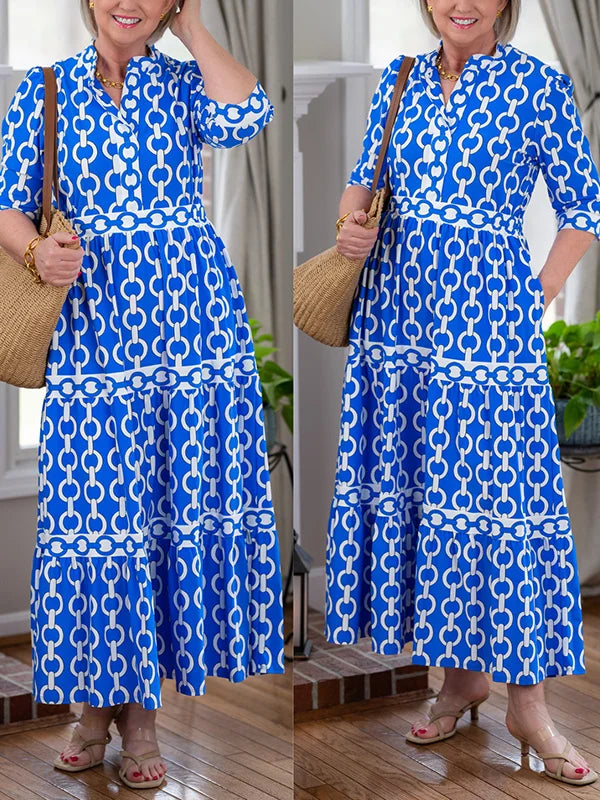 Juliette™ - Midi-Kleid mit Kettenmuster