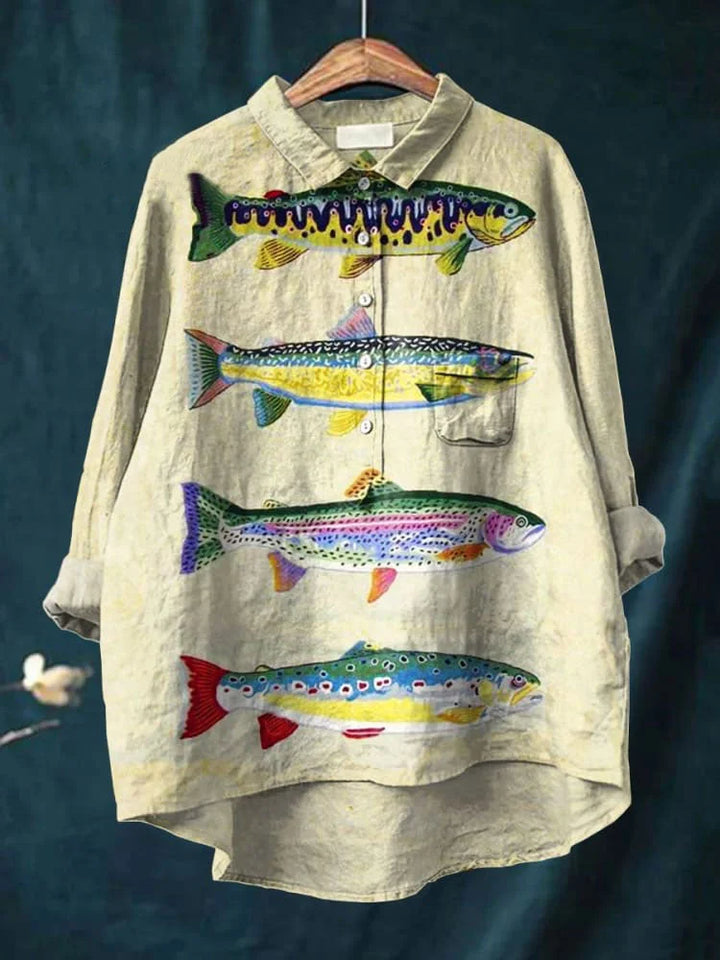 Darcy™ - Fisch Kunst Shirt