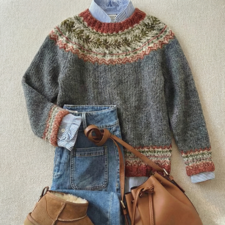 JANE – VINTAGE FAIR ISLE STRICKPULLOVER