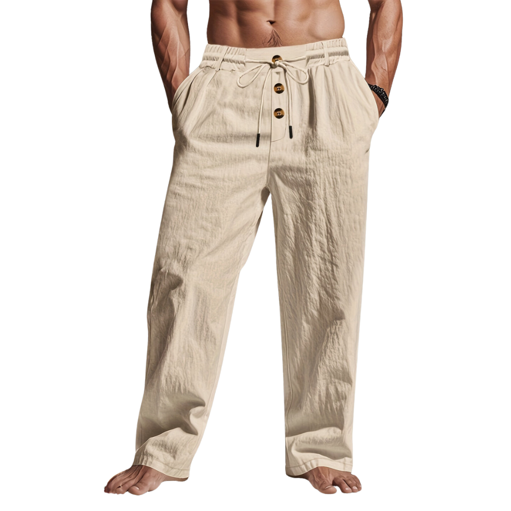 Larry - Linen Drawstring Pants