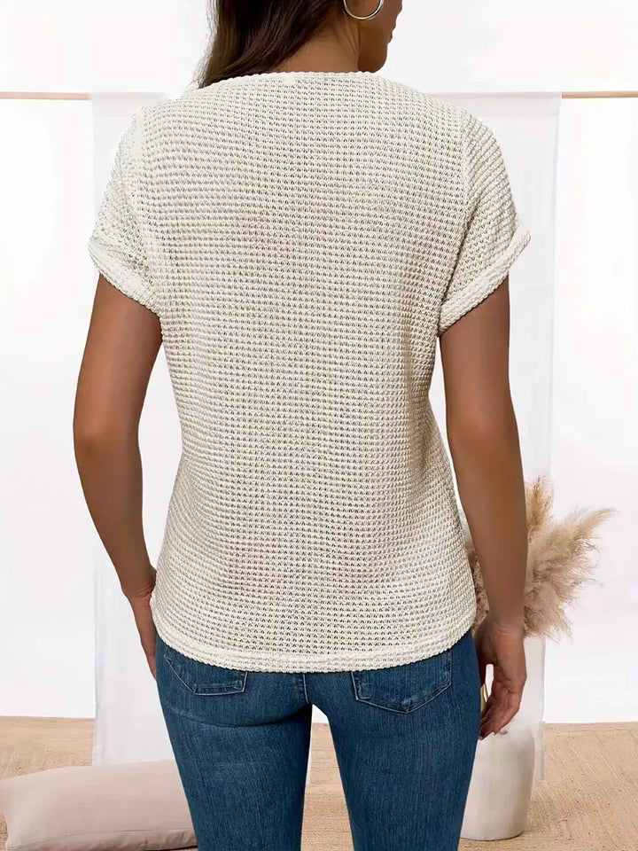 Megan™ - Schickes Shirt mit Rundhalsausschnitt aus Spitze