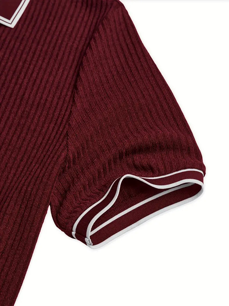 Emilio™ - Herren maßgeschneiderte gerippte Polo