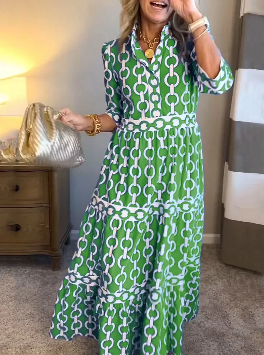 Juliette™ - Midi-Kleid mit Kettenmuster