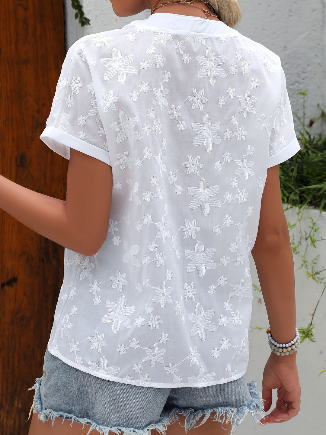 Dafne™ - Sommerblumen Lockere Bluse