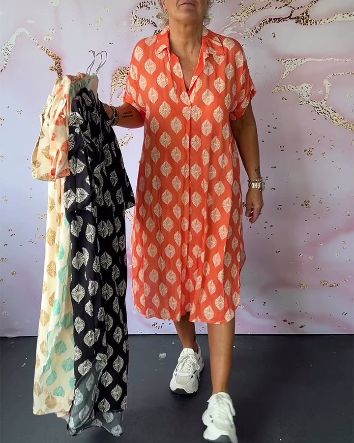 Liora™ - Damen Frühlingskleid mit Revers