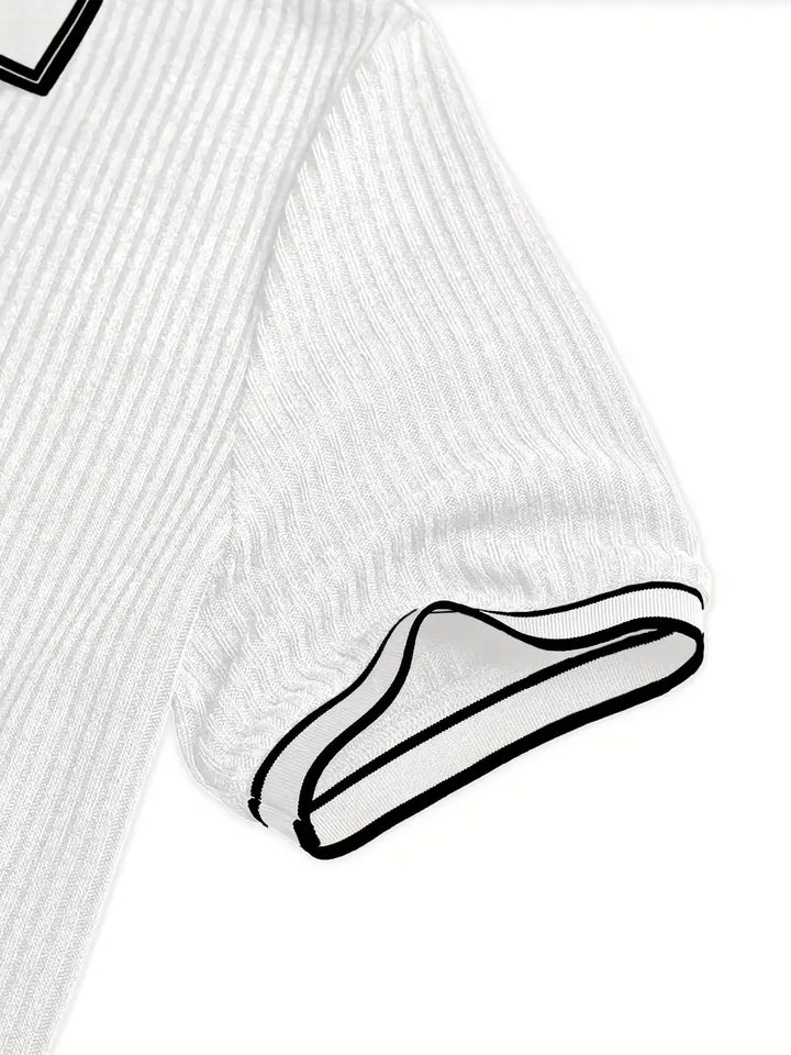 Emilio™ - Herren maßgeschneiderte gerippte Polo