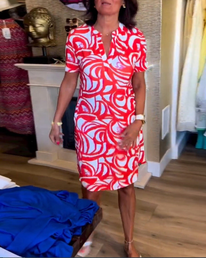 Nerea™ - Elegantes Bedrucktes Kleid