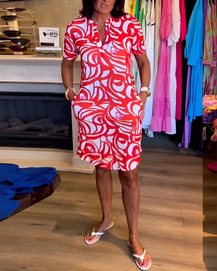 Nerea™ - Elegantes Bedrucktes Kleid