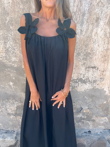 Stacey™ - Geblümtes Kleid mit U-förmigem Ausschnitt