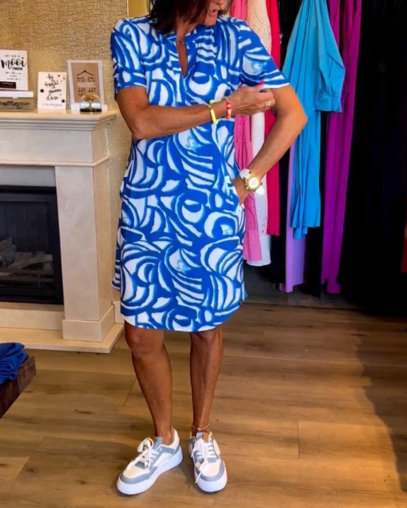 Nerea™ - Elegantes Bedrucktes Kleid