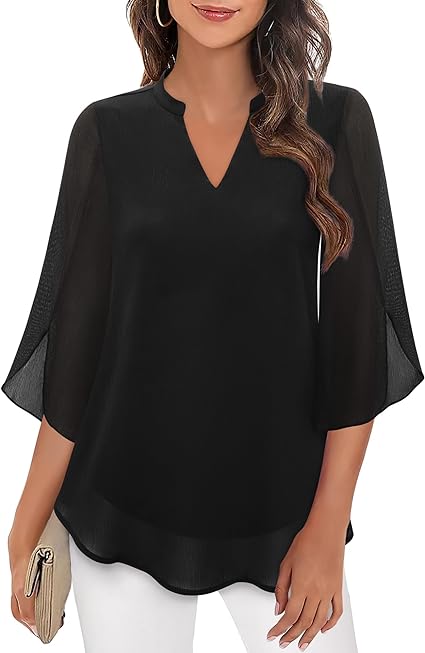 Annelyn | Luxe Geschichtete Bluse