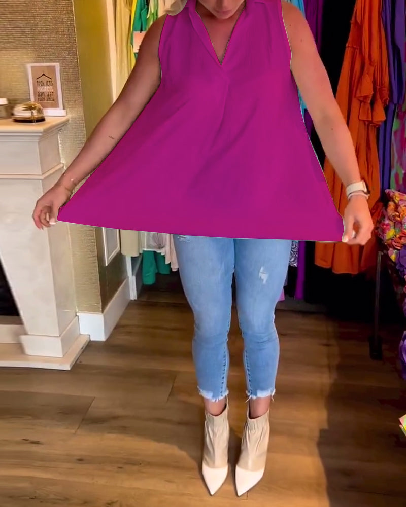 Alana™ - Zeitloses Rüschenloses Top