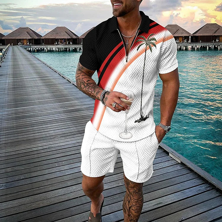 MAX | TROPICANA POLOSHIRT- & SHORTS-SET