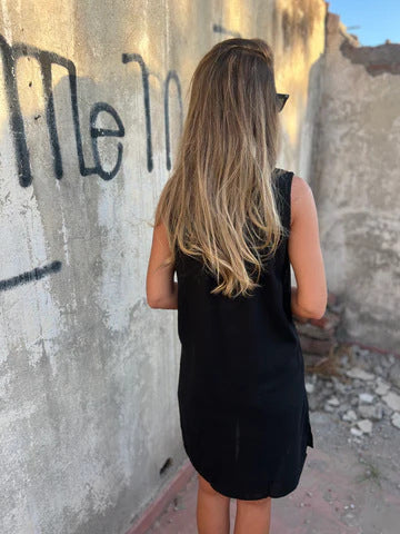 Macy™ - Bequemes Baumwoll- und Leinen-Sommerkleid