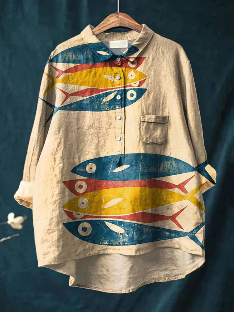 Darcy™ - Fisch Kunst Shirt