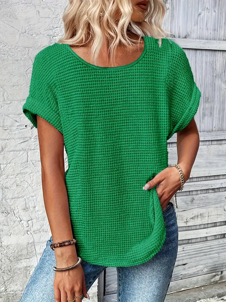 Oliv™ - Bequemes Rundhals-T-Shirt