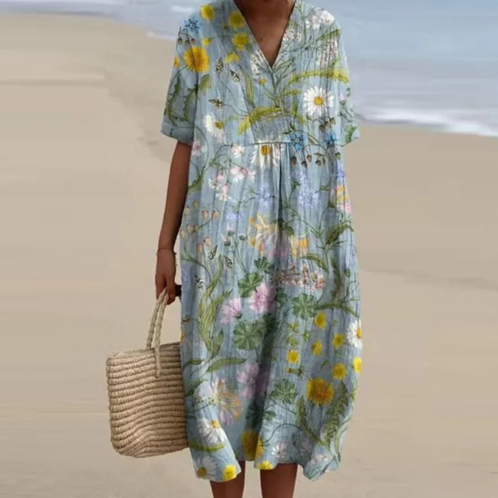 Miles™ - Damen Buntes Blumenkleid