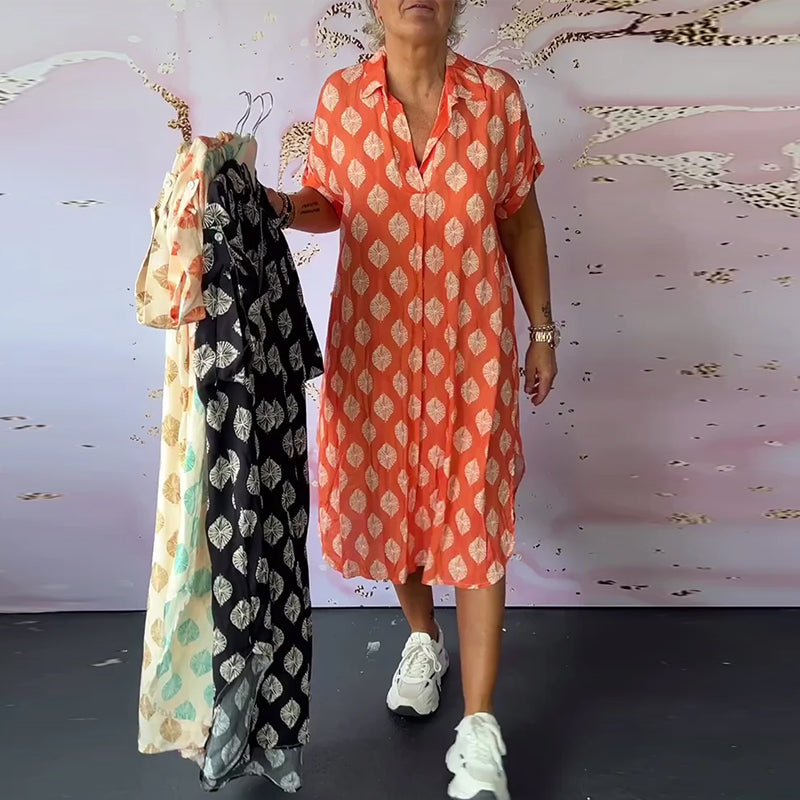 Liora™ - Damen Frühlingskleid mit Revers