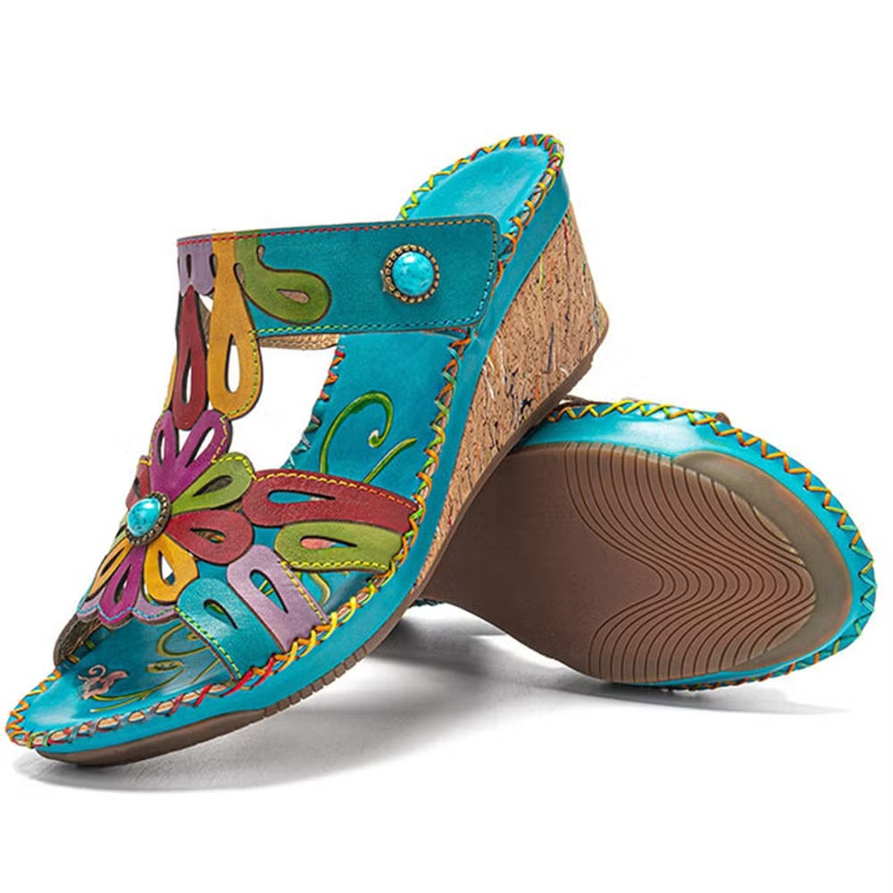 Broceliande™ - Orthopädische Komfort-Sandale mit Absatz