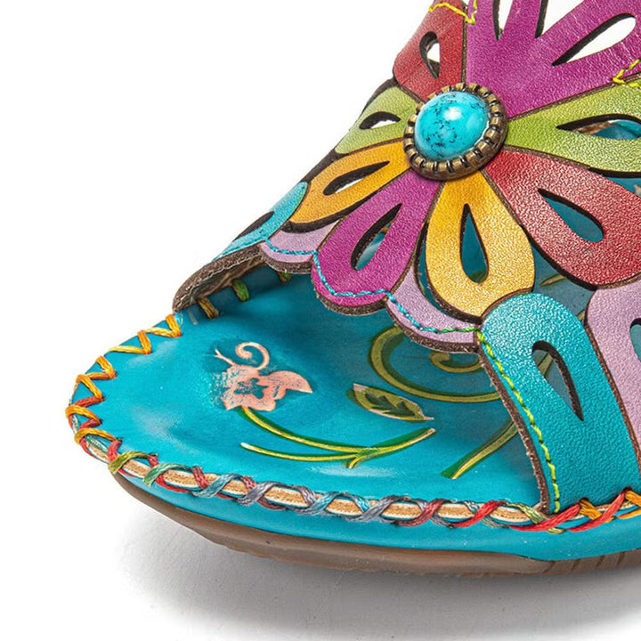 Broceliande™ - Orthopädische Komfort-Sandale mit Absatz