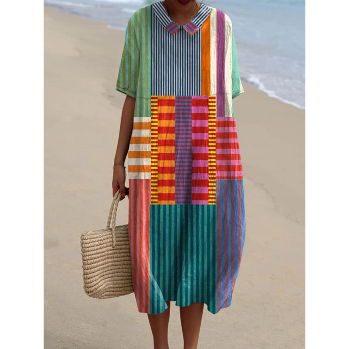 Katrin™ - Geometrisches Kleid im Vintage-Stil für Frauen