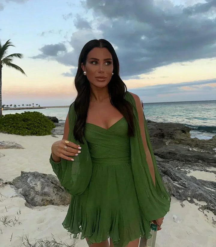 Layla | Verspieltes Mini-Kleid mit Ballonärmeln